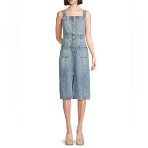 Women’s HABITUAL Washed Midi Denim Dress worn once XS